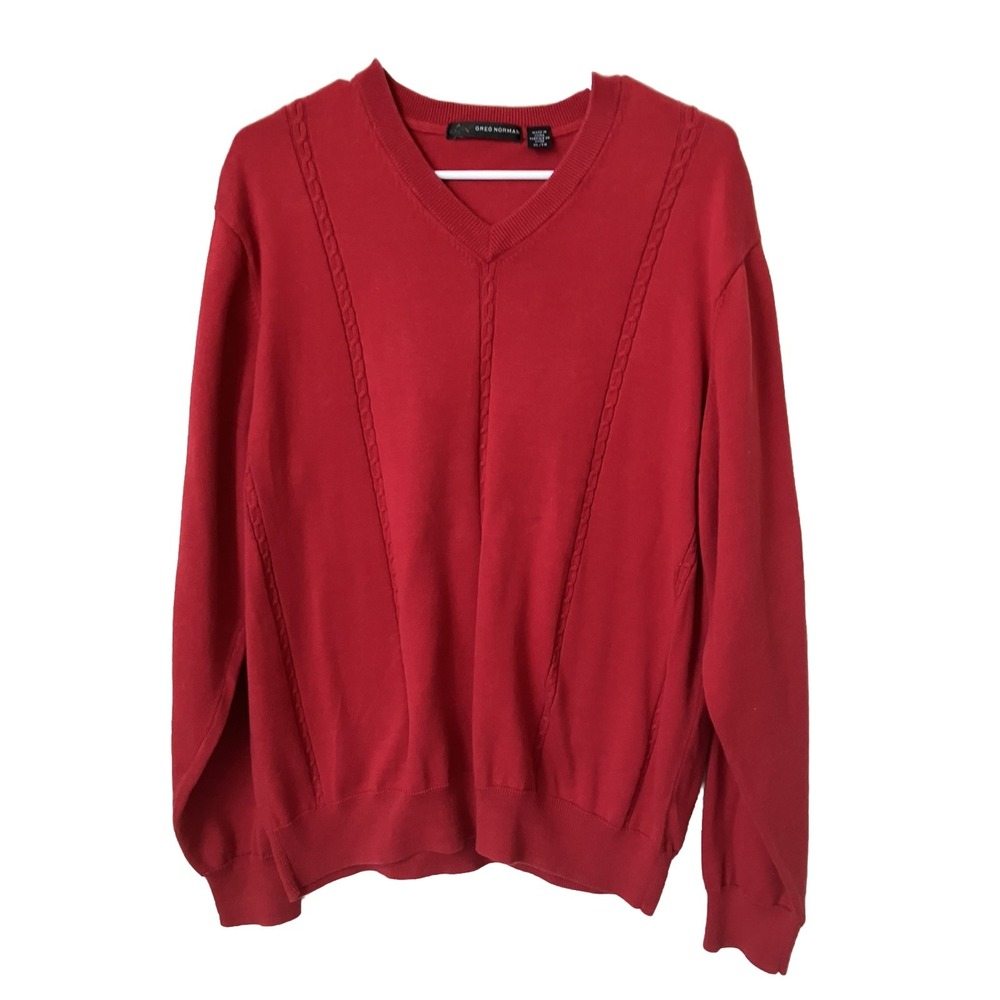Greg‎ Norman Sweater Red Size XL  Pull Over Golf activewear